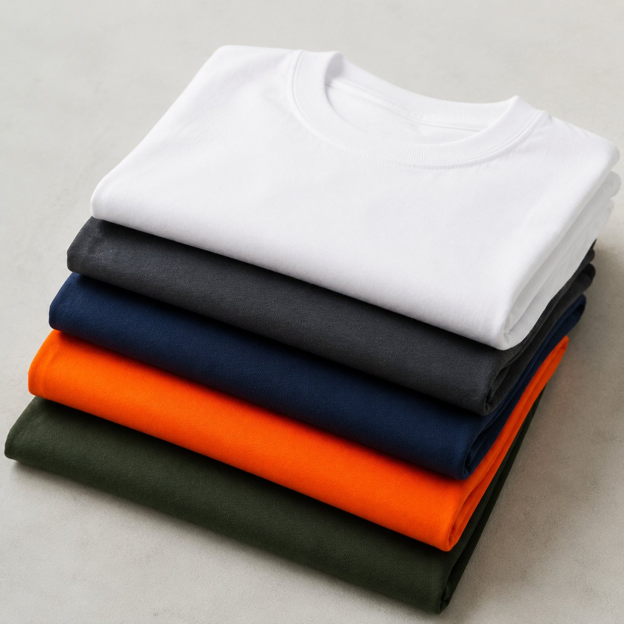 Black ring-spun cotton t-shirt with screen print